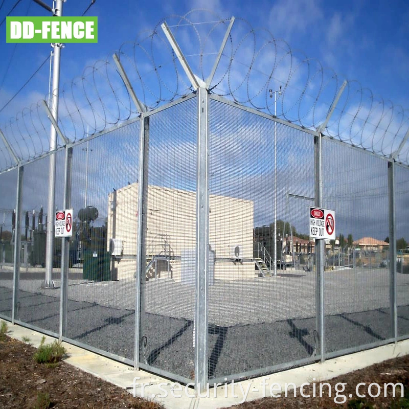 ISO Certifié High Security Anti Climb 358 Fence for Industrial Commercial Residential Airport Boundary Railway Power Station